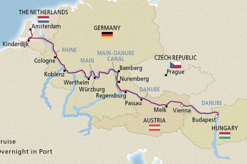 Viking River Cruise, Map, - Vai Travel Nov 2024